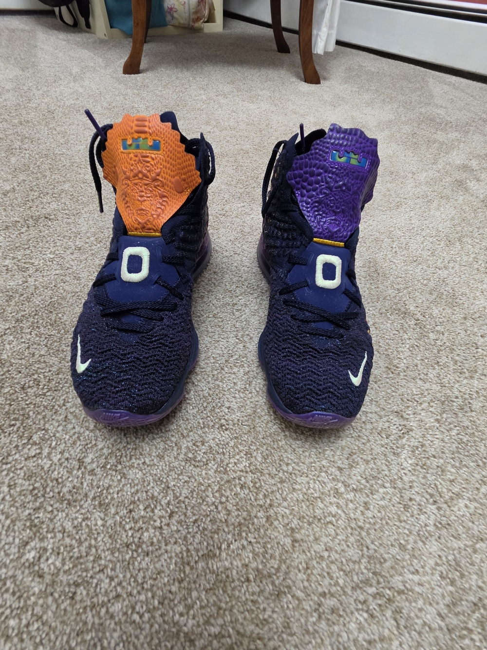 Nike LeBron 17 "MonstarsBasketball Shoes - Purple with Orange Accent